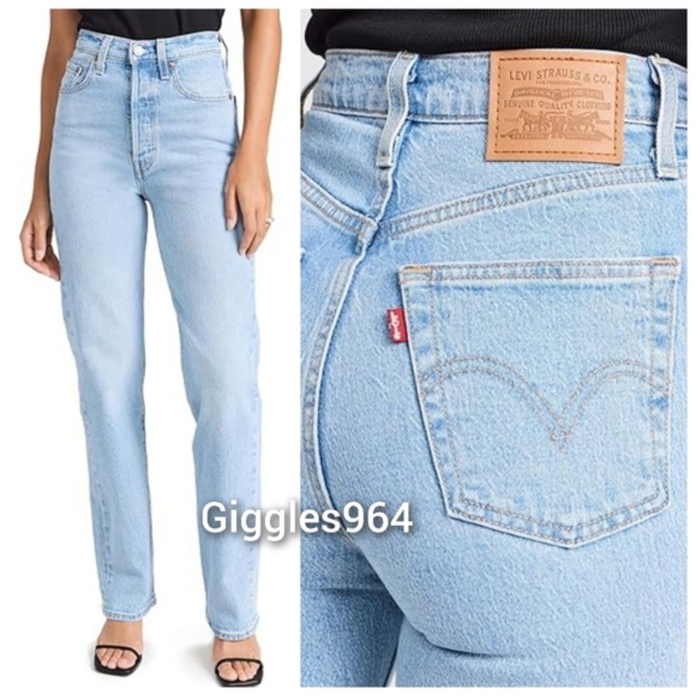Levi's Ribcage High Rise Bootcut Jeans Samba Tango Light - Picture 6 of 10